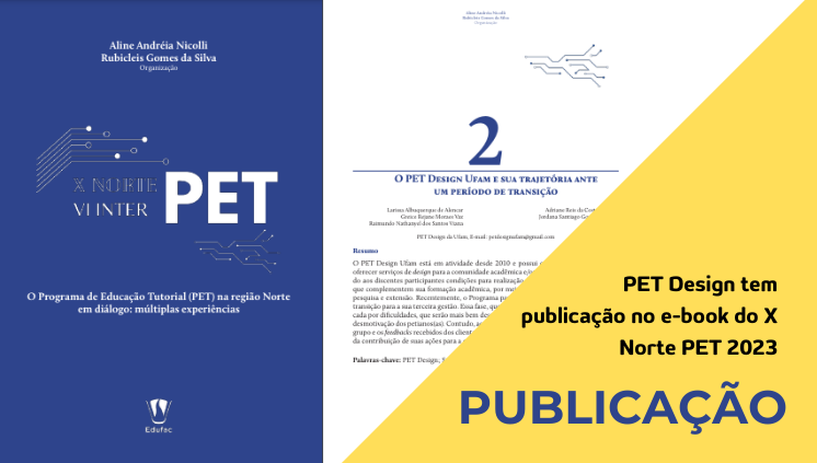 X Norte PET 2023 - PET Design UFAM publica capítulo em e-book